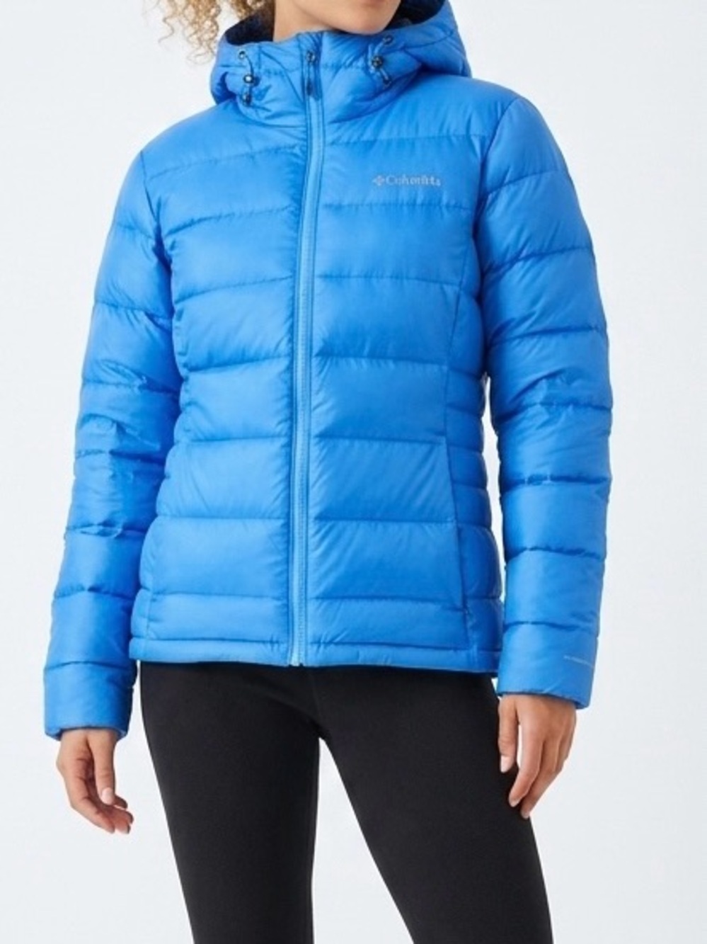 Columbia Autumn Park 650 Down Omni-Heat Hooded Puffer Jacket Blue L
